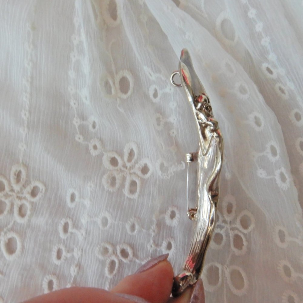 JEM ELECTROFORM 925 STERLING WING BROOCH PENDANT - Picture 6 of 14